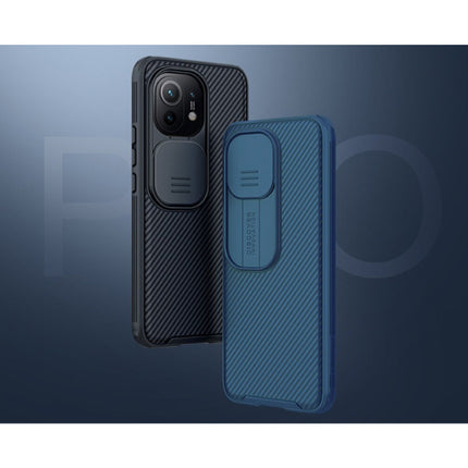 Xiaomi Mi 11 CamShield Pro Hoesje  met Camera Slider - Shockproof Case Cover Cas TPU Blauw