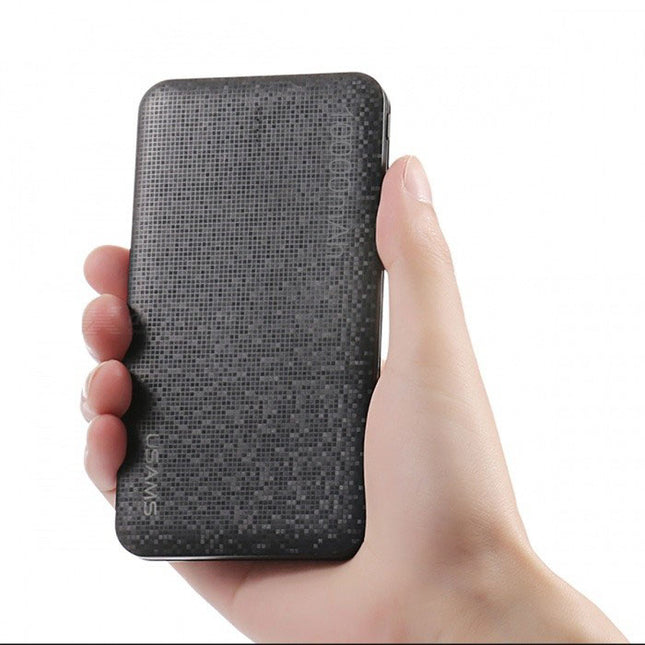 Mosaic Externe 10.000mAh Powerbank Noodaccu Batterij Oplader Charger Zwart