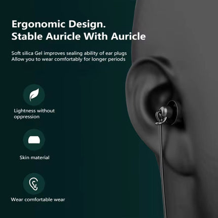 H17 Oordopjes met Microfoon en Controls - 3.5mm AUX Oortjes Volumebeheer Bedrade Oortelefoon - Wit