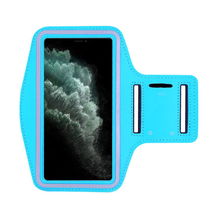 Waterdicht Hoesje voor iPhone 7 Plus - Sport Tasje Zakje Cover Case Armband Jogging Hard Lopen Lichtblauw