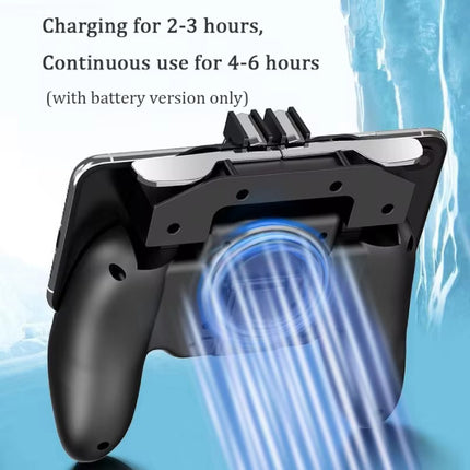 K20 Mobiele Gaming Controller voor PUBG - Koelventilator - Trigger Key & Grip Gamepad - Zwart