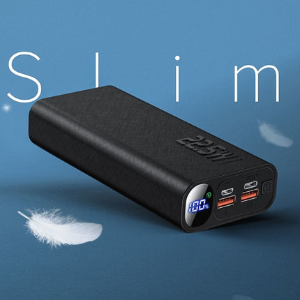 20.000mAh Powerbank met 3 Oplaadpoorten - 20W Power Delivery - Externe Noodaccu Batterij Oplader Zwart