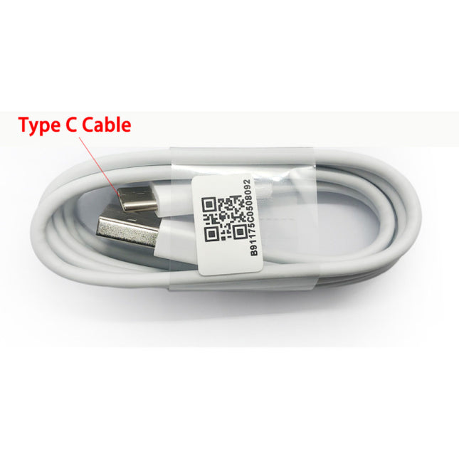 Fast Charge Stekkerlader + USB-C Oplaadkabel - 3A Quick Charge 3.0 Oplader Adapter en Data Kabel Wit