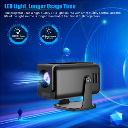 HP320 Mini Projector - 390 ANSI Lumen - Screen Mirroring Beamer Home Media Speler - Zwart