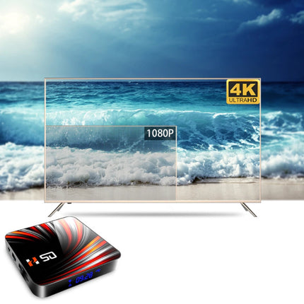 H50 TV Box Mediaspeler met Draadloos RGB Toetsenbord - Android 10 - 4K - Kodi - 4GB RAM - 32GB Opslagruimte