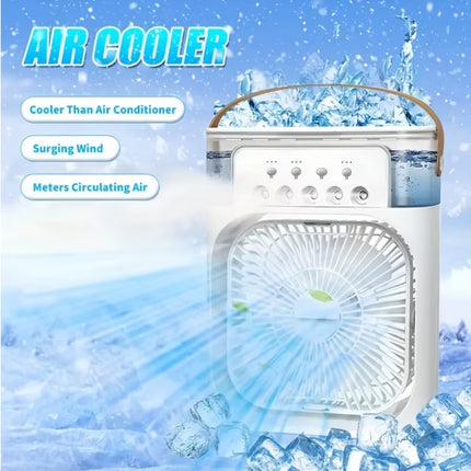 Draagbare Ventilator / Humidifier / Air Conditoner - Mini USB Luchtkoeler - Wit