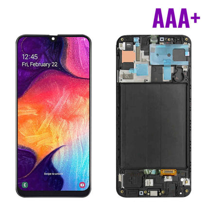 Samsung Galaxy A50 A505 Scherm (Touchscreen + AMOLED + Onderdelen) AAA+ Kwaliteit - Zwart