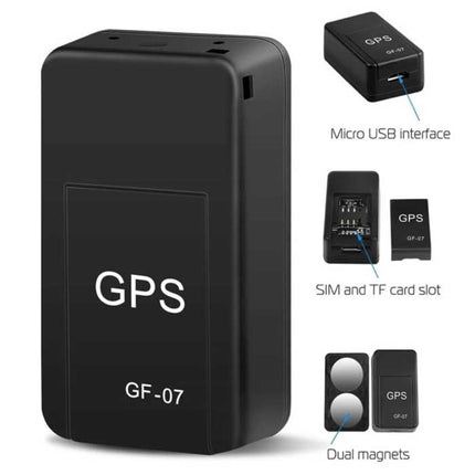 GF-07 Magnetische GPS Tracker - Auto Beveiliging Real Time Locator Zwart