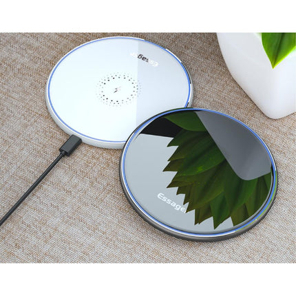 10W Qi Universele Draadloze Oplader - 2A Snelladen Wireless Charging Pad Wit