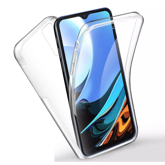 Xiaomi Redmi Note 10 Full Body 360° Hoesje - Volledige Bescherming Transparant TPU Silicone Case + PET Screenprotector