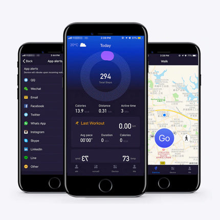 Fitness Activity Tracker Smartwatch Sport Smartband Smartphone Horloge iOS / Android Roze