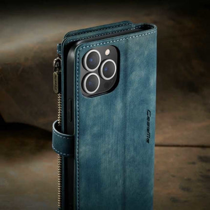 iPhone 11 Pro Leren Flip Case Portefeuille - Wallet Cover Cas Hoesje Blauw