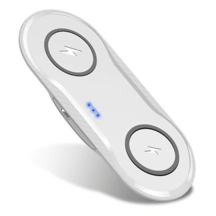 2 in 1 Qi Universele Draadloze Oplader 10W Wireless Charging Pad Wit
