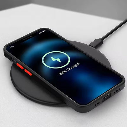 Matte Magnetisch Hoesje voor Samsung Galaxy S21 Plus - Draadloos Opladen Cover - Donkergroen