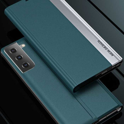 Samsung S22 Magnetische Flip Case - Luxe Hoesje Cover Zwart