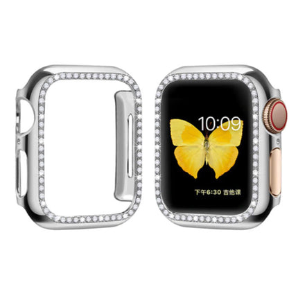 Diamond Hoesje voor iWatch Series 42mm - Hard Bumper Case Cover Zilver