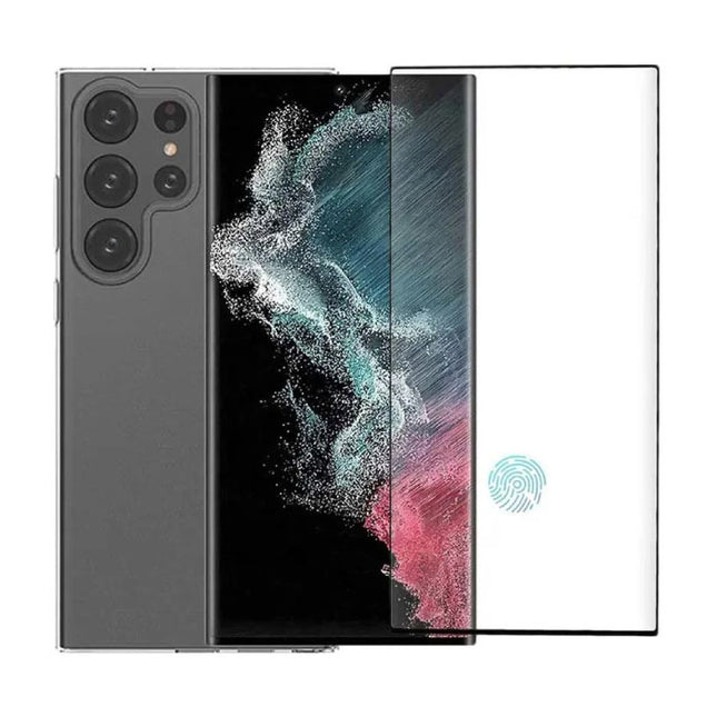 Samsung Galaxy S23 Ultra - 4 in 1 Bescherming - 2x Screen Protector + 2x Camera Protector - Tempered Glass