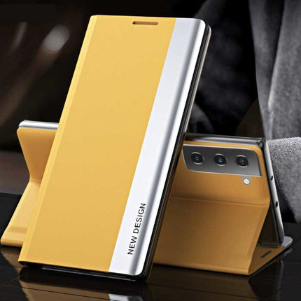 Xiaomi Redmi Note 8T Magnetische Flip Case - Luxe Hoesje Cover Geel