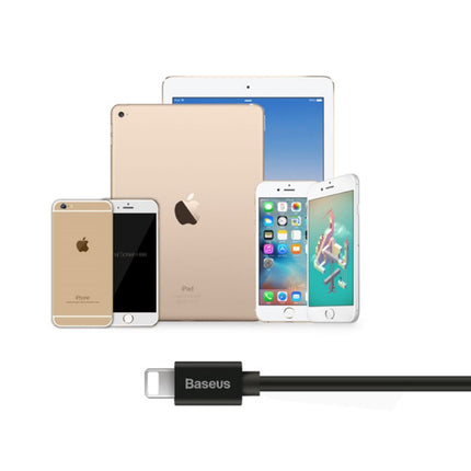 iPhone Lightning Gekrulde Spiraal Oplaadkabel Datakabel 1.6 Meter Oplader Zwart