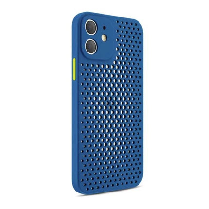 iPhone 12 Mini - Ultra Slank Hoesje Warmteafvoer Cover Case Blauw