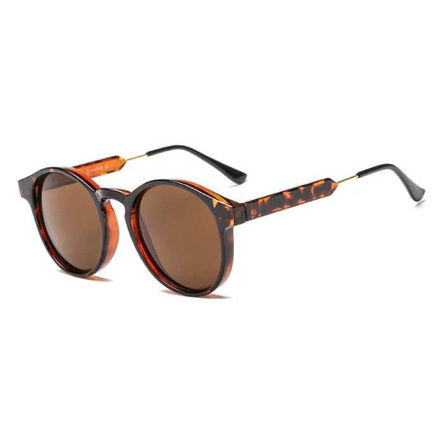 Retro Ronde Zonnebril - Gepolariseerd Driving Shades Vintage Luipaard