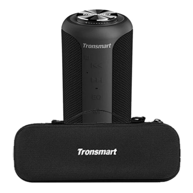 T6 Plus Bluetooth 5.0 Soundbox met Opbergtas - Draadloze Luidspreker Externe Wireless Speaker Zwart