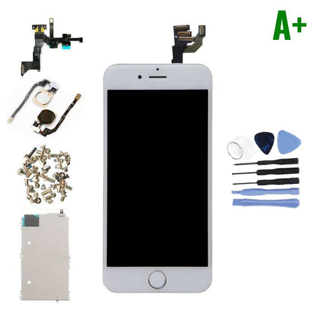 iPhone 6 4.7" Voorgemonteerd Scherm (Touchscreen + LCD + Onderdelen) A+ Kwaliteit - Wit + Gereedschap