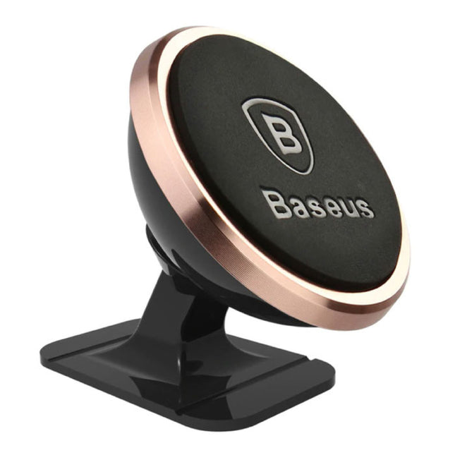 360° Magnetische Telefoonhouder Auto met Dashboard Standaard en Magnetische Sticker - Universele Smartphone Mount Holder Goud