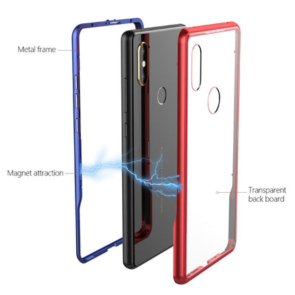 Samsung Galaxy Note 10 Plus Magnetisch 360° Hoesje met Tempered Glass - Full Body Cover Hoesje + Screenprotector Rood