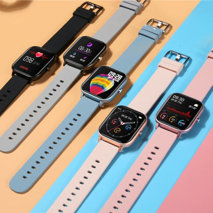 P8 Smartwatch Smartband Smartphone Fitness Sport Activity Tracker Horloge OLED iOS iPhone Android Siliconen Bandje Blauw