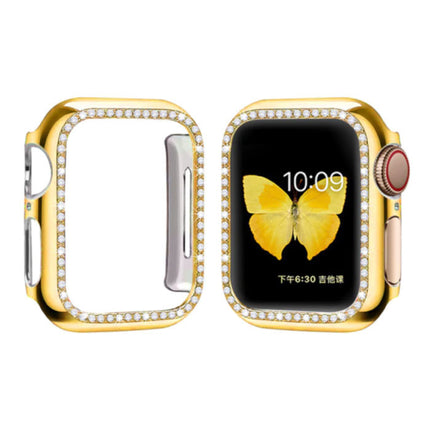 Diamond Hoesje voor iWatch Series 44mm - Hard Bumper Case Cover Goud