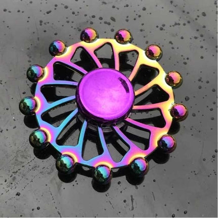 Fidget Spinner - Anti Stress Hand Draaier Speelgoed Toy R118 Metaal Chroma