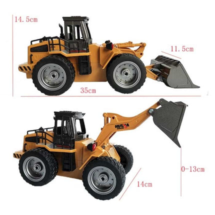 RC Graafmachine Tractor met Afstandsbediening - Bestuurbaar Speelgoed Machine op 1:18 Schaal Radiografisch Metaallegering