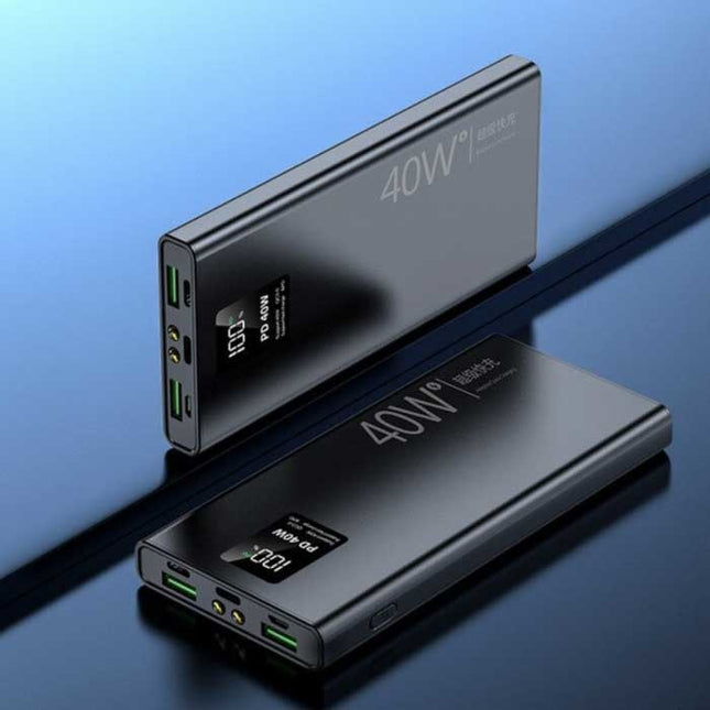 40W Powerbank 20.000mAh met 3 Oplaadpoorten  - 20W PD Externe Noodaccu LED Display Batterij Oplader Charger Groen
