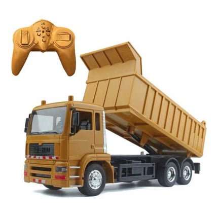 RC Vrachtwagen met Afstandsbediening - Bestuurbaar Speelgoed Machine Dump Wagen Radiografisch Metaallegering 