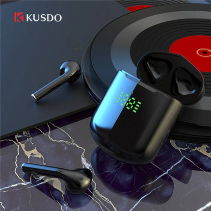 Draadloze Bluetooth Oortjes - True Touch Control Oordopjes TWS Earphones Oortelefoon - Qi Draadloos Opladen - Zwart