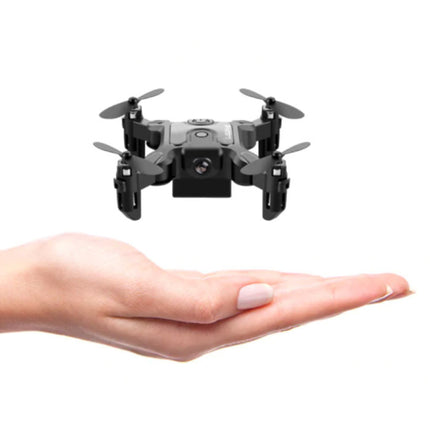 4D-V2 Mini RC Drone met Camera - Pocket Quadcopter Speelgoed met Gyro Stabilistatie Zwart