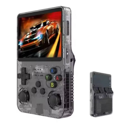R36S Retro Video Game Console - 128GB Opslagruimte - 3,5 Inch IPS Display - Mini Draagbare Gamepad - Linux Systeem - Zwart