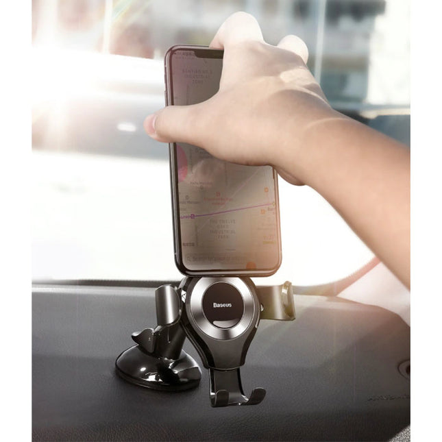 Universele Telefoonhouder Auto met Dashboard Standaard - Smartphone Holder Zilver