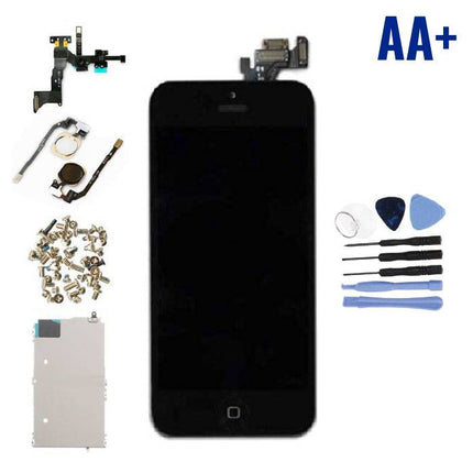 iPhone 5 Voorgemonteerd Scherm (Touchscreen + LCD + Onderdelen) AA+ Kwaliteit - Zwart + Gereedschap