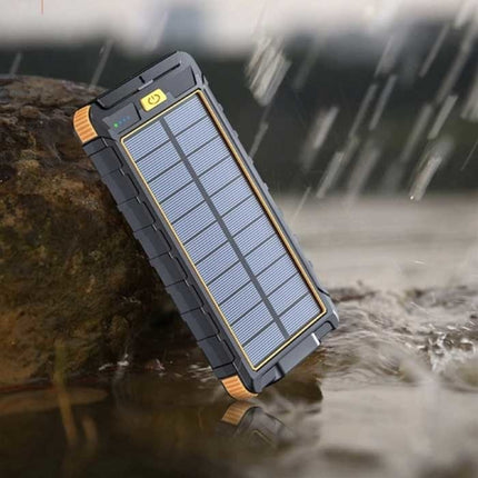 80.000mAh Solar Powerbank met 2 USB Poorten - Ingebouwde Zaklamp en Kompas - Externe Noodaccu Batterij Oplader Charger Zon Groen