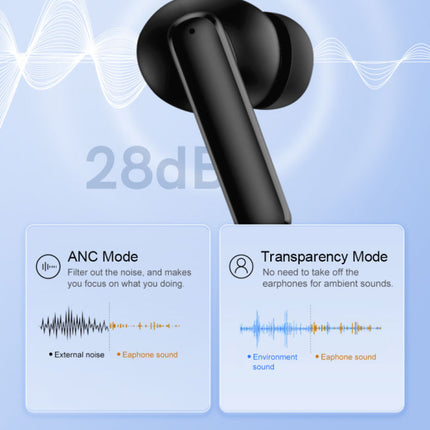 T13 ANC Draadloze Oortjes - Bluetooth 5.3 Oordopjes - Earbuds Oortelefoon Zwart