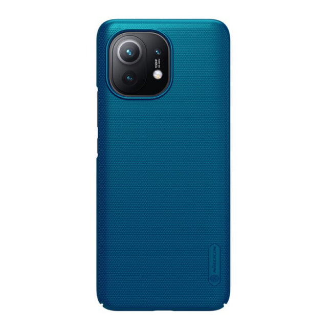 Xiaomi Mi 11 Frosted Shield Hoesje - Shockproof Case Cover Cas Blauw