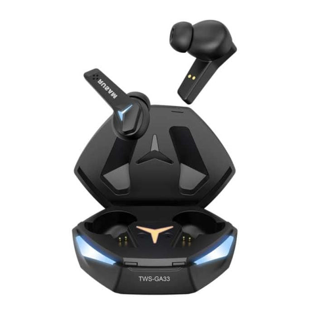 GA33 Draadloze Oortjes - Gaming Headset Oordopjes TWS Bluetooth 5.2 Earphones Earbuds Zwart
