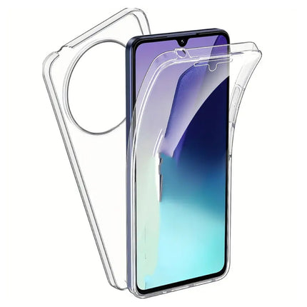360° Hoesje voor Xiaomi Poco F7 Ultra - Transparant TPU Full Body Silicone Case + PET Screenprotector