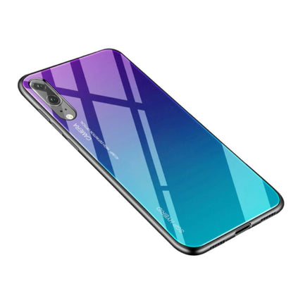 Huawei P30 - Gradient Armor Case Cover Cas TPU Hoesje Blauw