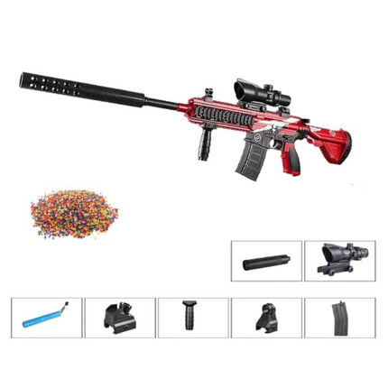 Elektrische Gel Blaster met 10.000 Balletjes - M416 Model Water Speelgoed Foam Shooter Rood