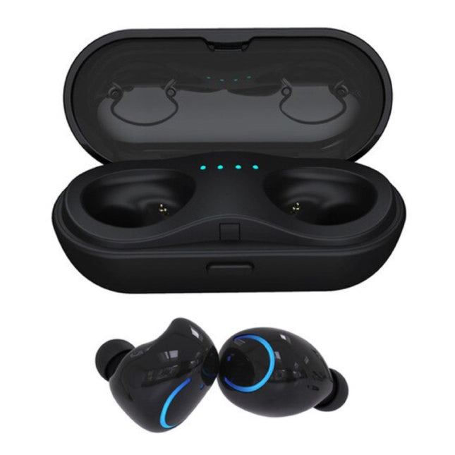 Q18 Draadloze Oordopjes - TWS Oortjes True Touch Control Oortjes Oordopjes Bluetooth 4.2 Wireless Buds Earphones Oortelefoon Zwart