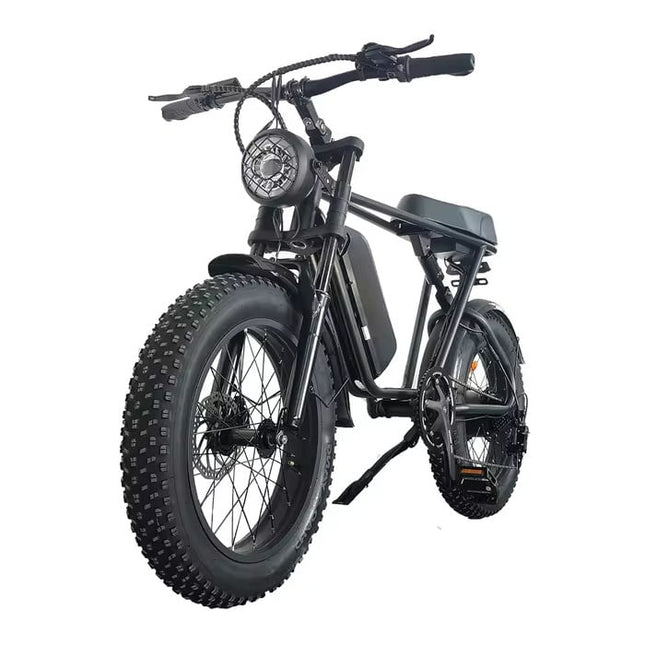 C91 Elektrische Fiets - Off-Road Smart Fatbike - 250W - 13 Ah Batterij - Zwart