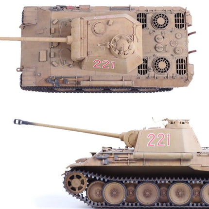 1:35 Schaalmodel Panzer Tank Bouwkit - Panzerkampfwagen Duitse Panther Leger Model 